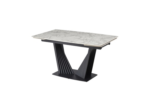 [TML-1000-1-felice-cloudy-grey/black] Керамічний стіл ТМL-1000-1
(Феліче)